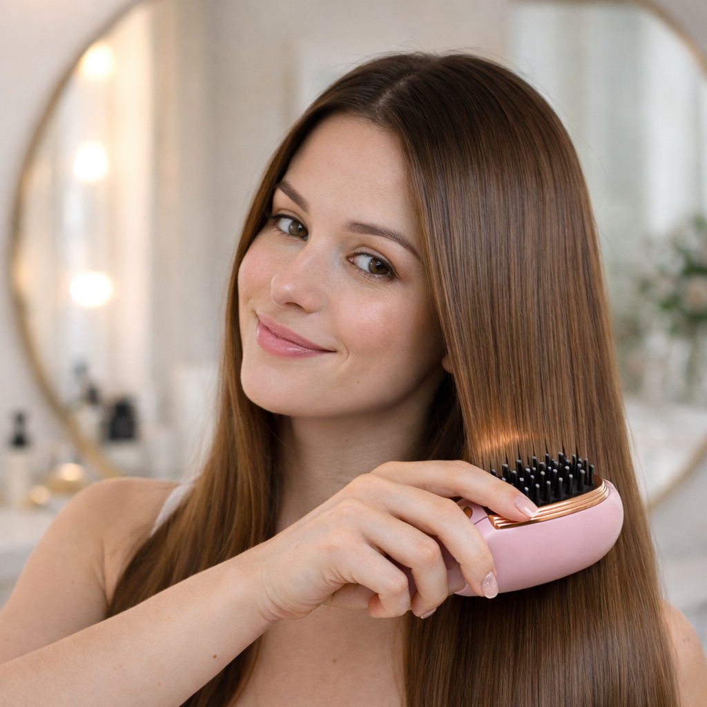Silkesborsten pro - Slätt hår utan plattång på bara 2 minuter